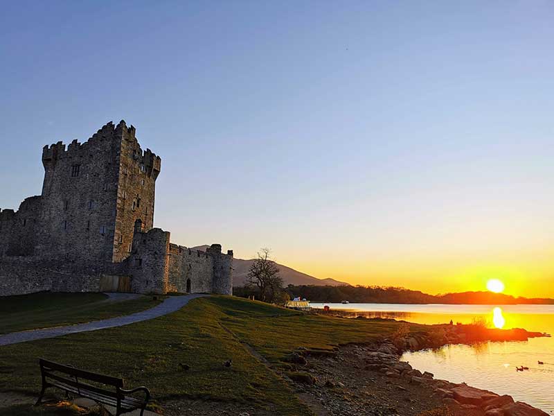 Ross Castle at Sunset - Lakes of Killarney boat tours